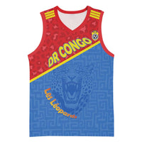 Custom DR Congo Football Basketball Jersey Allez Les Léopards - Wonder Print Shop