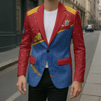 Custom DR Congo Football Blazer Allez Les Léopards - Wonder Print Shop