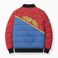Custom DR Congo Football Bomber Puffer Jacket Allez Les Léopards - Wonder Print Shop