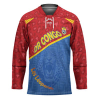 Custom DR Congo Football Hockey Jersey Allez Les Léopards - Wonder Print Shop