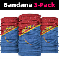 DR Congo Football Neck Gaiter Allez Les Léopards - Wonder Print Shop