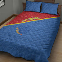 DR Congo Football Quilt Bed Set Allez Les Léopards - Wonder Print Shop