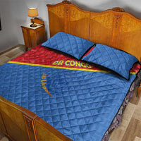 DR Congo Football Quilt Bed Set Allez Les Léopards - Wonder Print Shop