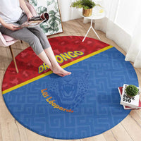 DR Congo Football Round Carpet Allez Les Léopards - Wonder Print Shop