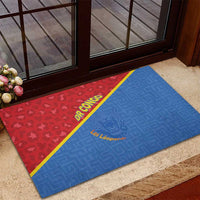 DR Congo Football Rubber Doormat Allez Les Léopards - Wonder Print Shop