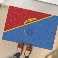 DR Congo Football Rubber Doormat Allez Les Léopards - Wonder Print Shop