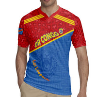 Custom DR Congo Football Rugby Jersey Allez Les Léopards - Wonder Print Shop
