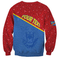 Custom DR Congo Football Sweatshirt Allez Les Léopards - Wonder Print Shop