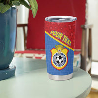 Custom DR Congo Football Tumbler Cup Allez Les Léopards - Wonder Print Shop