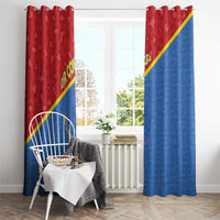 DR Congo Football Window Curtain Allez Les Léopards - Wonder Print Shop