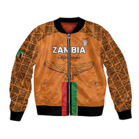 Custom Zambia Football Bomber Jacket Go Chipolopolo Go - Wonder Print Shop
