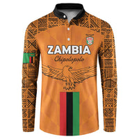 Custom Zambia Football Button Sweatshirt Go Chipolopolo Go - Wonder Print Shop
