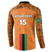 Custom Zambia Football Button Sweatshirt Go Chipolopolo Go - Wonder Print Shop