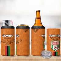 Custom Zambia Football 4 in 1 Can Cooler Tumbler Go Chipolopolo Go - Wonder Print Shop