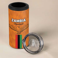 Custom Zambia Football 4 in 1 Can Cooler Tumbler Go Chipolopolo Go - Wonder Print Shop