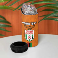 Custom Zambia Football 4 in 1 Can Cooler Tumbler Go Chipolopolo Go - Wonder Print Shop