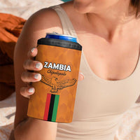 Custom Zambia Football 4 in 1 Can Cooler Tumbler Go Chipolopolo Go - Wonder Print Shop