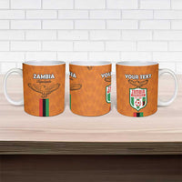 Custom Zambia Football Ceramic Mug Go Chipolopolo Go - Wonder Print Shop
