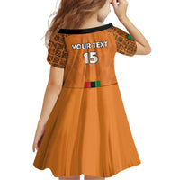 Custom Zambia Football Family Matching Off Shoulder Short Dress and Hawaiian Shirt Go Chipolopolo Go - Wonder Print Shop