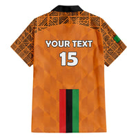 Custom Zambia Football Family Matching Short Sleeve Bodycon Dress and Hawaiian Shirt Go Chipolopolo Go - Wonder Print Shop