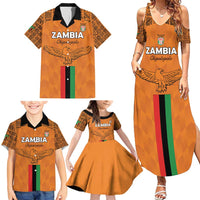 Custom Zambia Football Family Matching Summer Maxi Dress and Hawaiian Shirt Go Chipolopolo Go - Wonder Print Shop