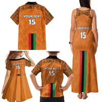 Custom Zambia Football Family Matching Tank Maxi Dress and Hawaiian Shirt Go Chipolopolo Go - Wonder Print Shop
