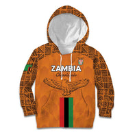 Custom Zambia Football Kid Hoodie Go Chipolopolo Go - Wonder Print Shop