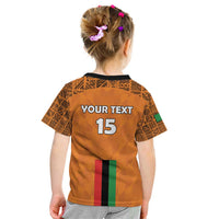 Custom Zambia Football Kid T Shirt Go Chipolopolo Go - Wonder Print Shop