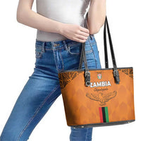 Zambia Football Leather Tote Bag Go Chipolopolo Go - Wonder Print Shop