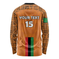 Custom Zambia Football Long Sleeve Shirt Go Chipolopolo Go - Wonder Print Shop