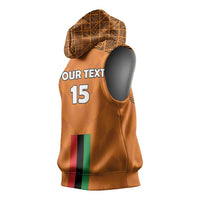 Custom Zambia Football Sleeveless Hoodie Go Chipolopolo Go - Wonder Print Shop
