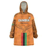 Custom Zambia Football Wearable Blanket Hoodie Go Chipolopolo Go - Wonder Print Shop