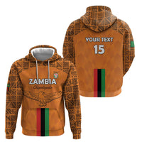 Custom Zambia Football Zip Hoodie Go Chipolopolo Go - Wonder Print Shop