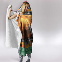 Kenya Safari Christmas Hooded Blanket Black Santa Riding Cape Buffalo - Heri ya Krismasi - Wonder Print Shop