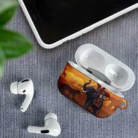 Kenya Safari Christmas AirPods Case Black Santa Riding Elephant - Heri ya Krismasi - Wonder Print Shop