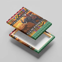 Kenya Safari Christmas Canvas Wall Art Black Santa Riding Elephant - Heri ya Krismasi - Wonder Print Shop