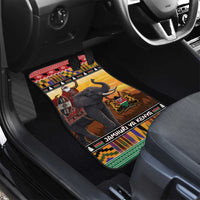 Kenya Safari Christmas Car Mats Black Santa Riding Elephant - Heri ya Krismasi - Wonder Print Shop