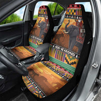 Kenya Safari Christmas Car Seat Cover Black Santa Riding Elephant - Heri ya Krismasi - Wonder Print Shop
