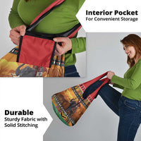 Kenya Safari Christmas Grocery Bag Black Santa Riding Elephant - Heri ya Krismasi - Wonder Print Shop