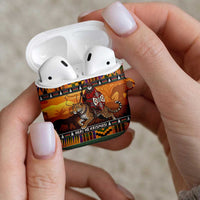 Kenya Safari Christmas AirPods Case Black Santa Riding Leopards - Heri ya Krismasi - Wonder Print Shop