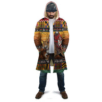 Kenya Safari Christmas Cloak Black Santa Riding Leopards - Heri ya Krismasi - Wonder Print Shop