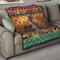 Kenya Safari Christmas Quilt Black Santa Riding Leopards - Heri ya Krismasi - Wonder Print Shop