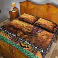Kenya Safari Christmas Quilt Bed Set Black Santa Riding Lion - Heri ya Krismasi - Wonder Print Shop
