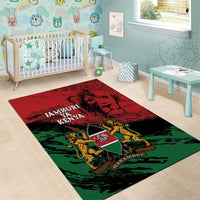 Kenya Independence Day Area Rug 61st Anniversary - Coat Of Arms - Wonder Print Shop