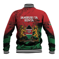 Kenya Independence Day Baseball Jacket 61st Anniversary - Coat Of Arms - Wonder Print Shop