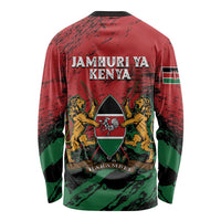 Kenya Independence Day Long Sleeve Shirt 61st Anniversary - Coat Of Arms - Wonder Print Shop