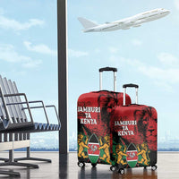 Kenya Independence Day Luggage Cover 61st Anniversary - Coat Of Arms - Wonder Print Shop