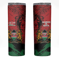 Kenya Independence Day Skinny Tumbler 61st Anniversary - Coat Of Arms - Wonder Print Shop