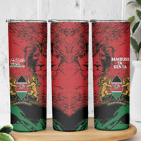 Kenya Independence Day Skinny Tumbler 61st Anniversary - Coat Of Arms - Wonder Print Shop