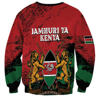 Kenya Independence Day Sweatshirt 61st Anniversary - Coat Of Arms - Wonder Print Shop